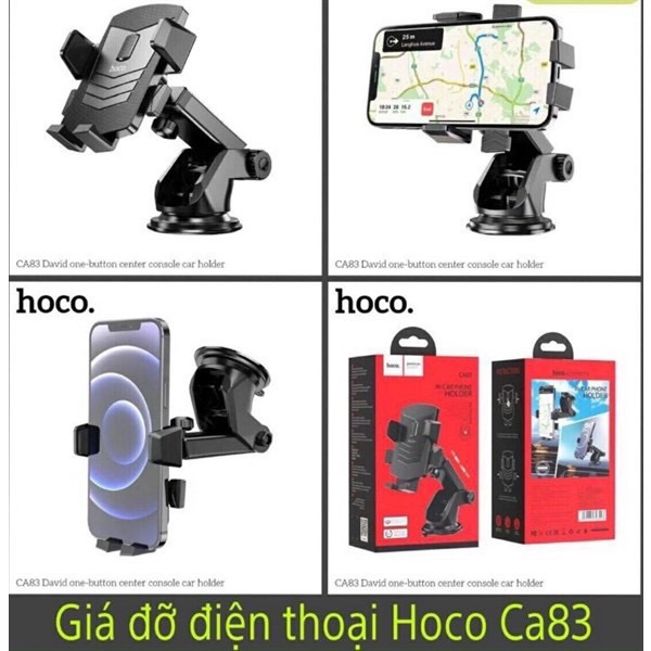 GIÁ ĐỠ/KẸP ĐIỆN THOẠI TRÊN Ô TÔ - HOCO CA83 CHÍNH HÃNG