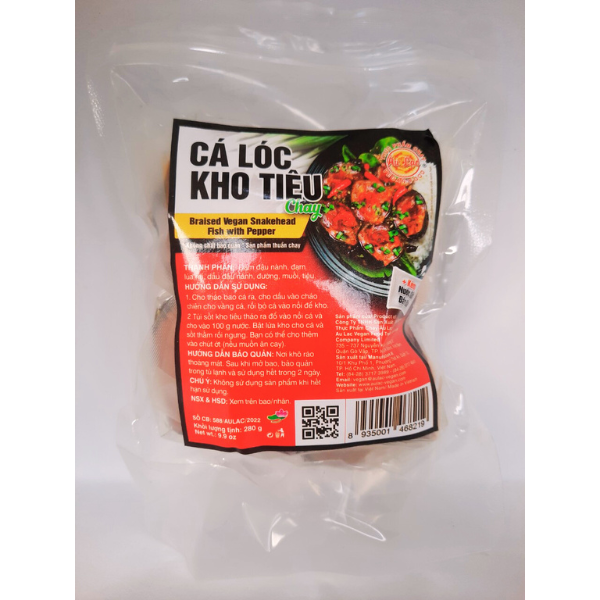 CÁ LÓC KHO TIÊU 280gr - ÂU LẠC