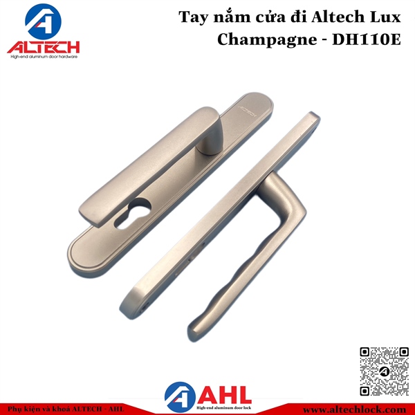 Tay nắm cửa đi Altech DH110E Lux - Champagne (Anode)