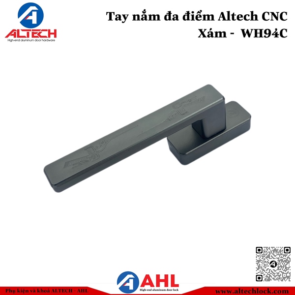 Tay nắm đa điểm Altech WH94C CNC - Xám (Anode)