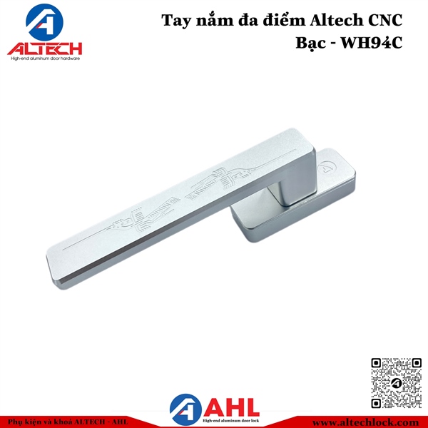 Tay nắm đa điểm Altech WH94C CNC - Bạc (Anode)