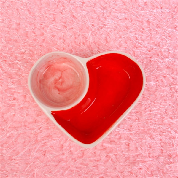 Chén Ăn Sứ 2 Ngăn Họa Tiết Trái Cây