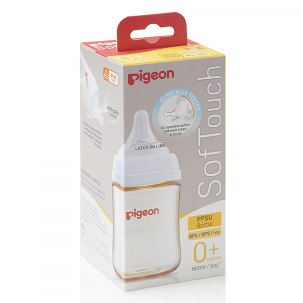 Bình sữa Soft Touch PPSU Plus Pigeon