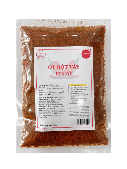 Ớt bột vảy ít cay Ha&Ha 100g