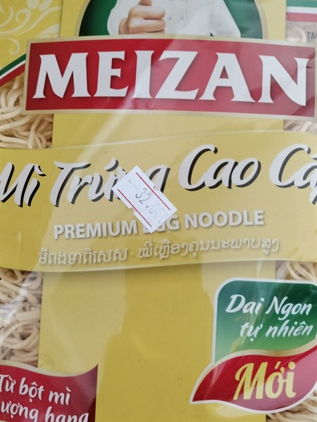 MeiZan Mì Trứng Cao Cấp Dai Ngon Tự Nhiên 100% Trứng Tươi Bịch 500gr 13.07.23