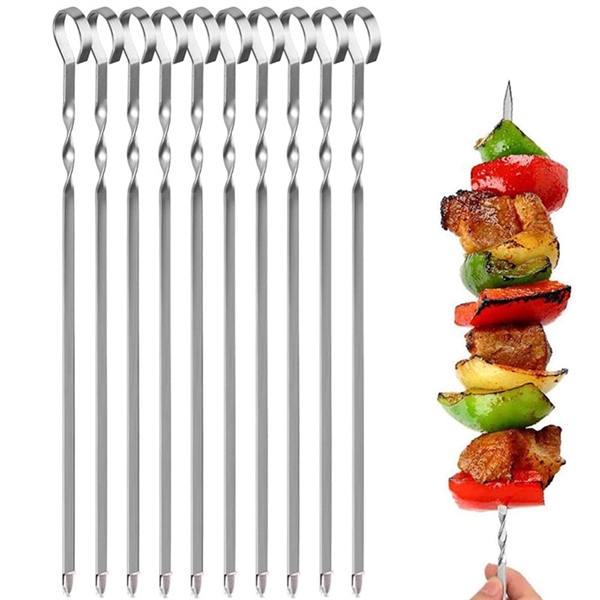 Set 12 Cây Xiên Thịt Nướng Inox
