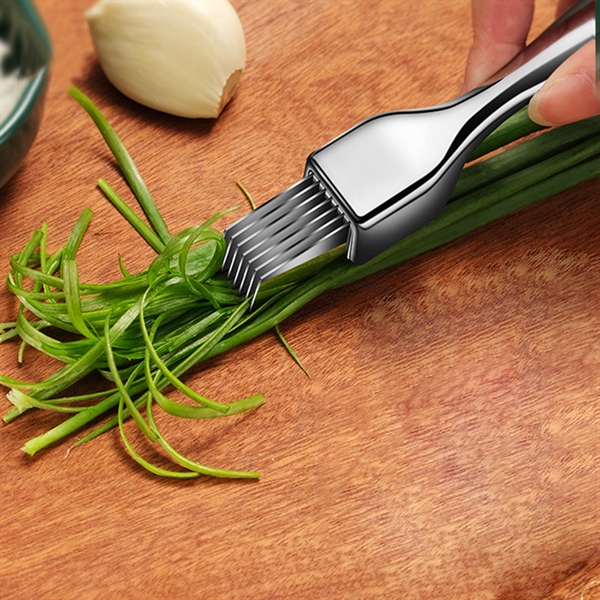 Dao Chẻ Hành Lá Đa Năng 6 Lưỡi, Cắt Hành Lá, Măng, Rau Muống