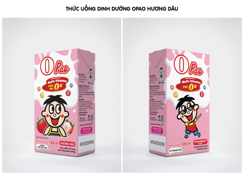 Thức Uống Dinh Dưỡng Want Want Opao Hương Dâu 125ml