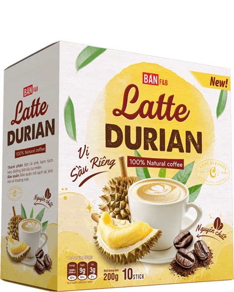 Latte Sầu riêng 200g: 10 Tép/1 hộp.
