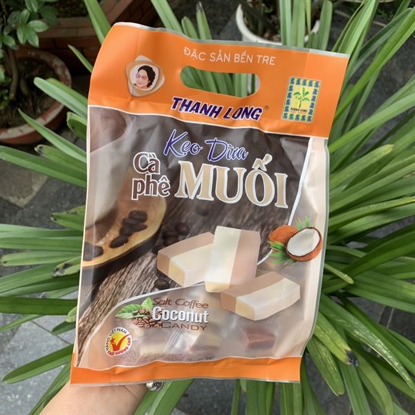 Kẹo dừa vị cà phê muối 270g (50 gói/thùng)