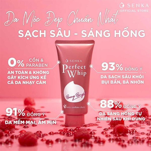 SRM Senka dưỡng da sáng hồng 100G