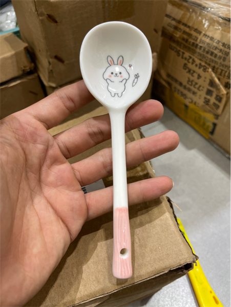 Thỏ Thìa Phẳng Bằng Sứ-B79