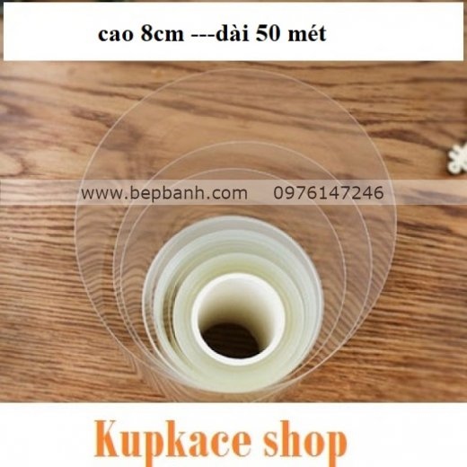 Viền bánh nylon CỨNG cao 8cm