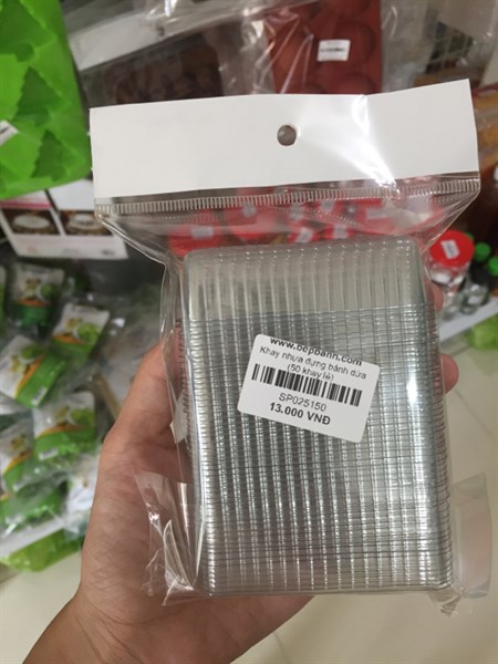 Khay nhựa đựng bánh dứa