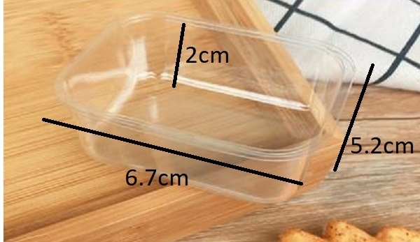 Khay nhựa bánh dứa nhỏ-lốc 100 cái( +-2c)