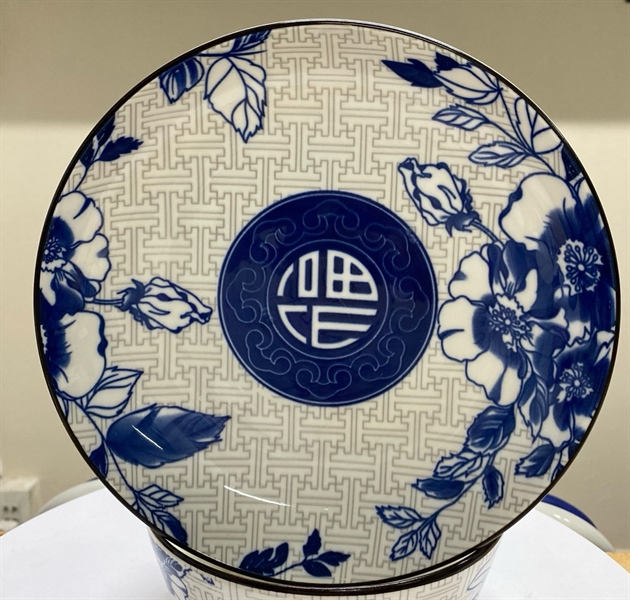 Dĩa sứ ảo 9 icnh Phúc xanh 12