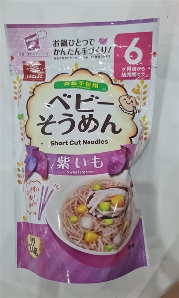 Mì somen Hakubaku vị khoai lang 100g 6m+