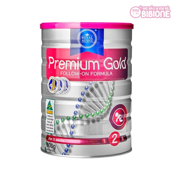 Sữa bột - Sữa bò Hoàng gia Úc Premium Gold số 2 (6-12m) 900g