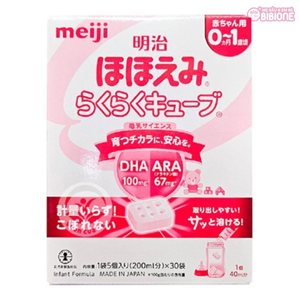 Sữa bột Meiji nội địa Nhật dạng thanh số 0 (0-12m)