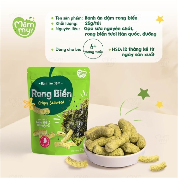 Bánh Mămmy vị rong biển 25g 6m+