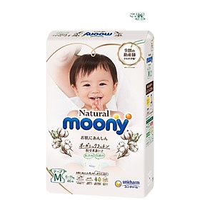 Tã dán Moony Natural M46 (6-11kg) (trắng)