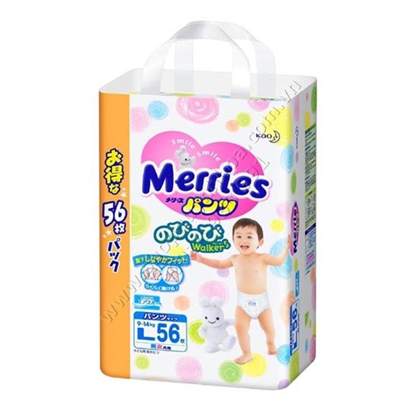 Tã quần Merries Jumbo L56 9-14kg