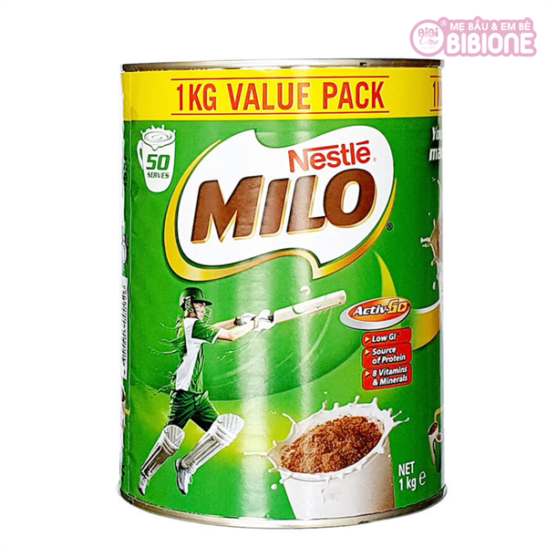 Sữa bột Milo Úc lon 1kg (>2y)