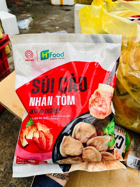 Sủi Cảo Nhân Tôm 500G - Hfood