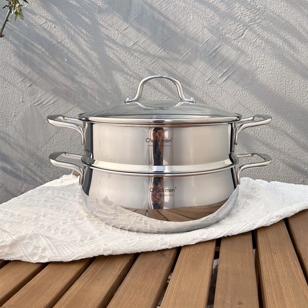 Nồi xửng hấp hai tầng Chockmen 26cm CKM211