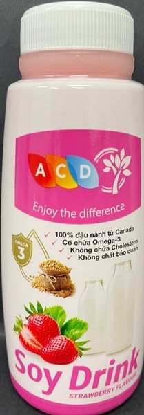 Sữa đậu nành Á châu dâu tây và dưa lưới 320g x 24 chai