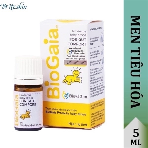 MEN BỔ SUNG VÀ CẢI THIỆN HỆ VI SINH ĐƯỜNG RUỘT BIOGAIA PROTECTIS BABY DROP 5ML CỦA THUỴ SĨ