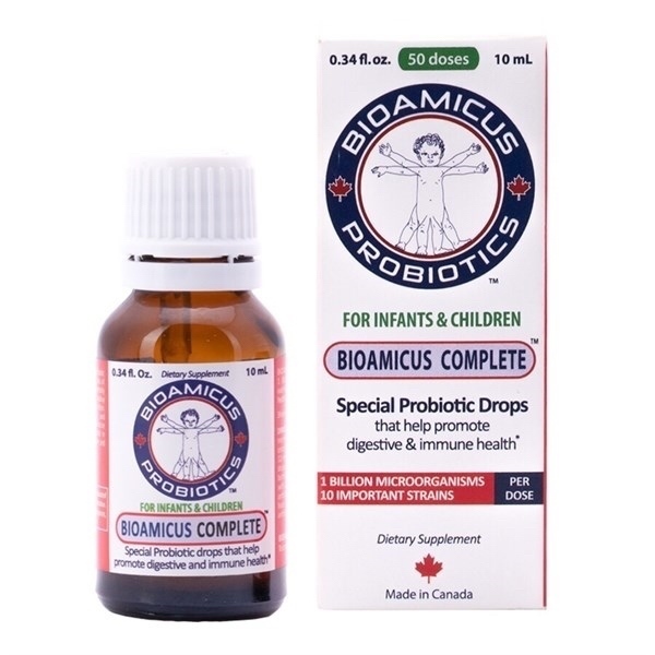 MEN VI SINH BIO AMICUS COMPLETE CHO BÉ GIÚP BÉ CHỐNG TIÊU CHẢY , TÁO BÓN , CANADA