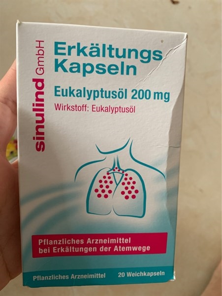 Thuốc cảm cúm Đức 20 viên, trẻ em từ 12 tuổi, ngày 3 viên