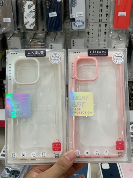Ốp iPHONE 15 Plus 6.7 LIKGUS viền titan