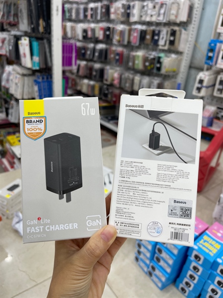 Sạc BASEUS GaN3 Lite CCGL 67W C+C