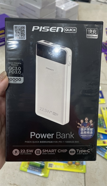 Sạc dự phòng PISEN LS-DY76 10.000mAh 22.5W