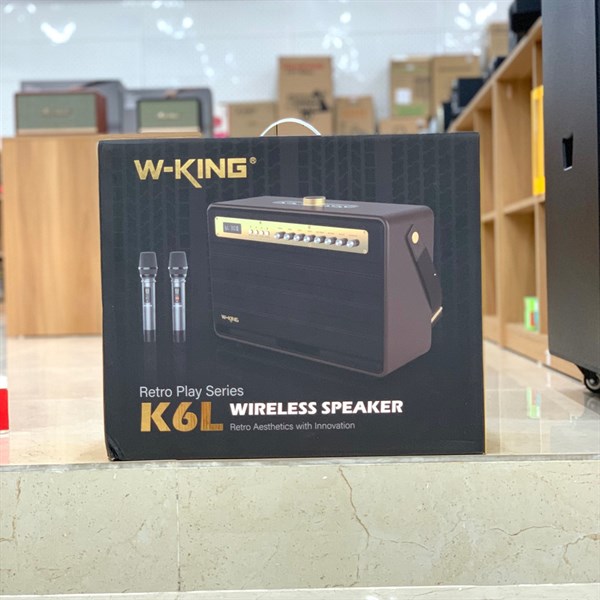 Loa kéo W-King K6L + 2 mic không dây hát KARAOKE