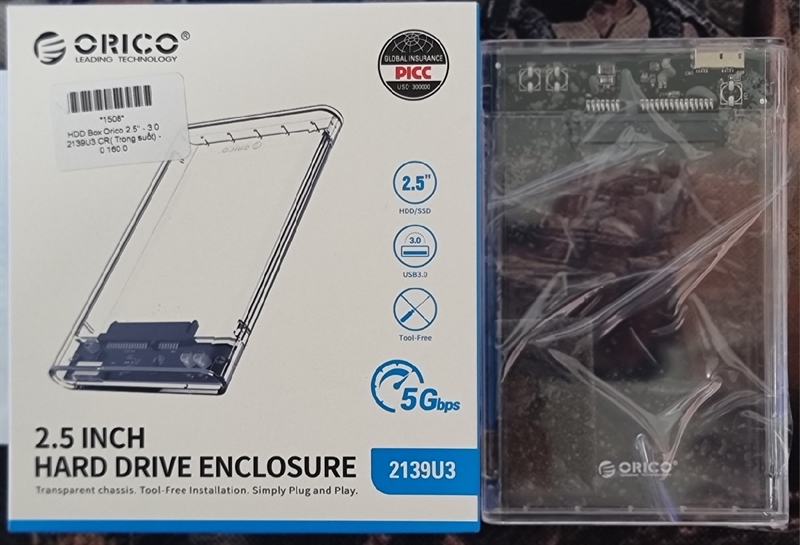 Ổ cứng HDD Box 2.5" Orico SATA III