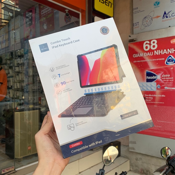 Bao da iPad 11" WIWU COMBO TOUCH/ COTECI kèm bàn phím Bluetooth