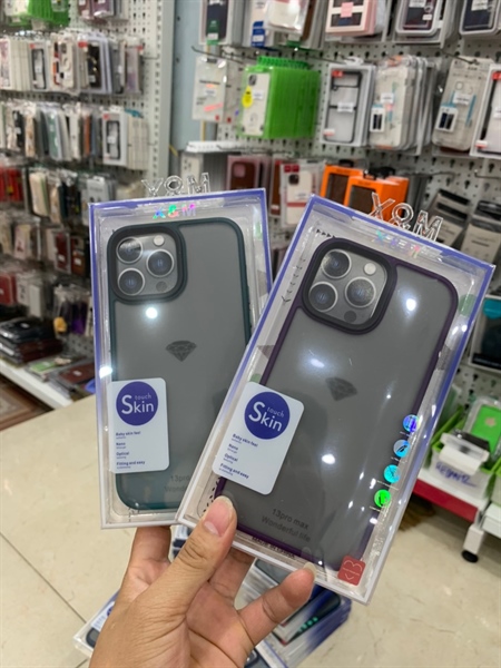 Ốp iPHONE 12 Pro Max 6.7LIKGUS/ X&M lưng nhám/ lưng trong viền màu