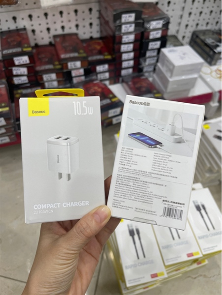 Sạc BASEUS 2 cổng USB CCXJ 10.5W