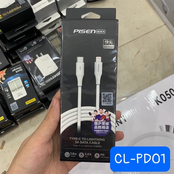 Cáp sạc PISEN0 CL-PD01 1800 Type-C to Lightning 180cm
