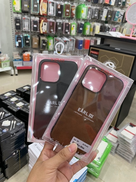 Ốp iPHONE 15 Pro 6.1 SULADA lưng da/X-Level da