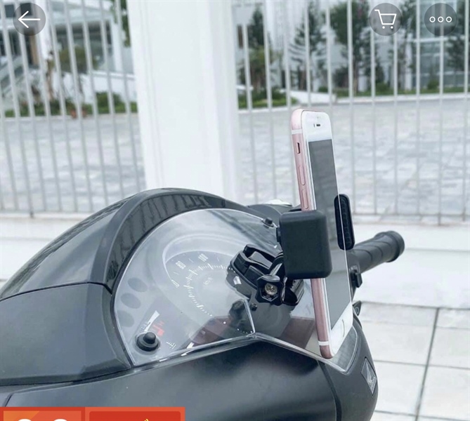 Kẹp điện thoại dán xe máy