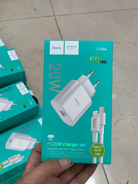 Bộ củ sạc kèm dây 20W HOCO C94A/ C125A