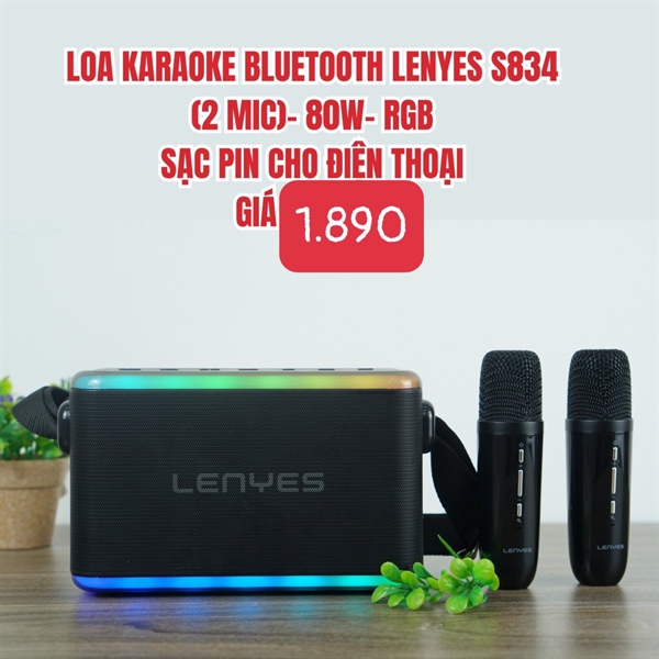 Loa Bluetooth kèm míc đôi S834