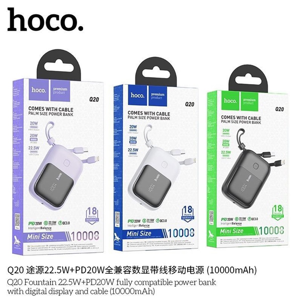 Sạc dự phòng HOCO Q20 10.000mAh 22.5W