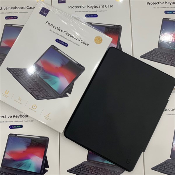 Bao da iPad 10.9"/11" 2018/2020/2021 WIWU PROTECTIVE kèm bàn phím Bluetooth