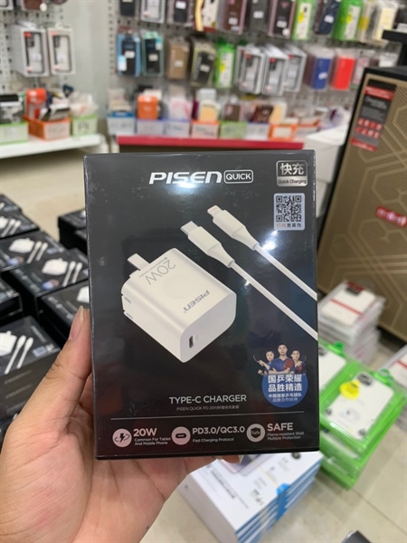 Bộ củ sạc kèm dây 20W PISEN TS-C140/ TS-C135