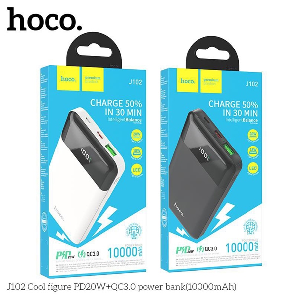 Sạc dự phòng HOCO J102/ J146 10.000mAh 20W-QC3.0